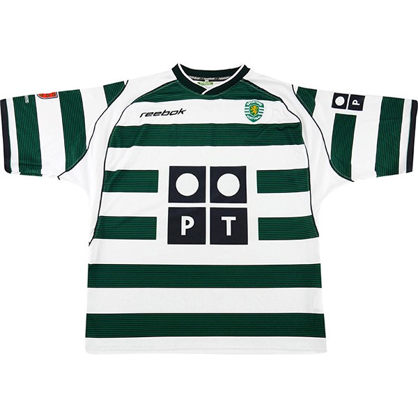Tailandia Camiseta Lisboa Reebok 1ª Kit Retro 2002 2003 Verde